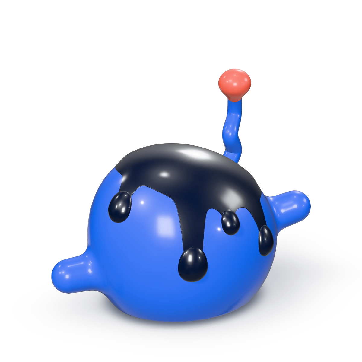 Glob, back three-quarter view
