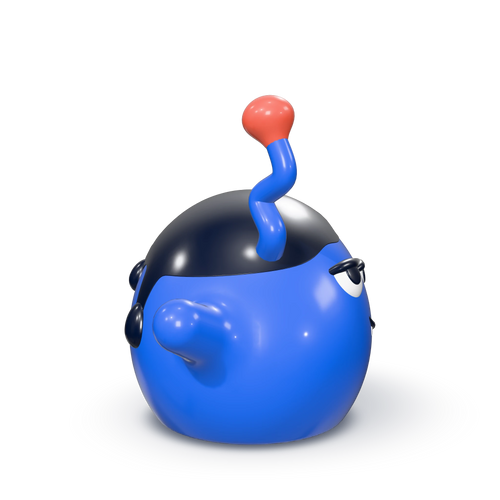 Glob, side view