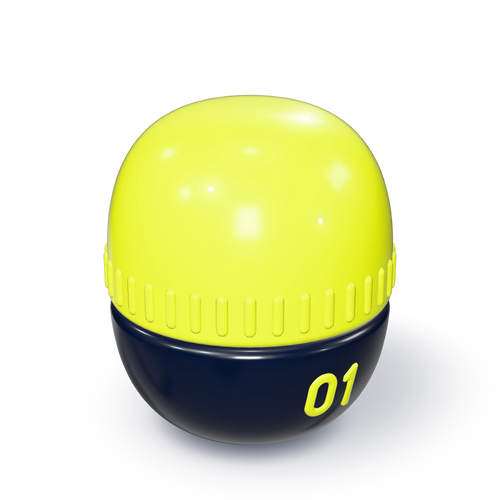 Mystery Capsule Series 01, front three-quarter view