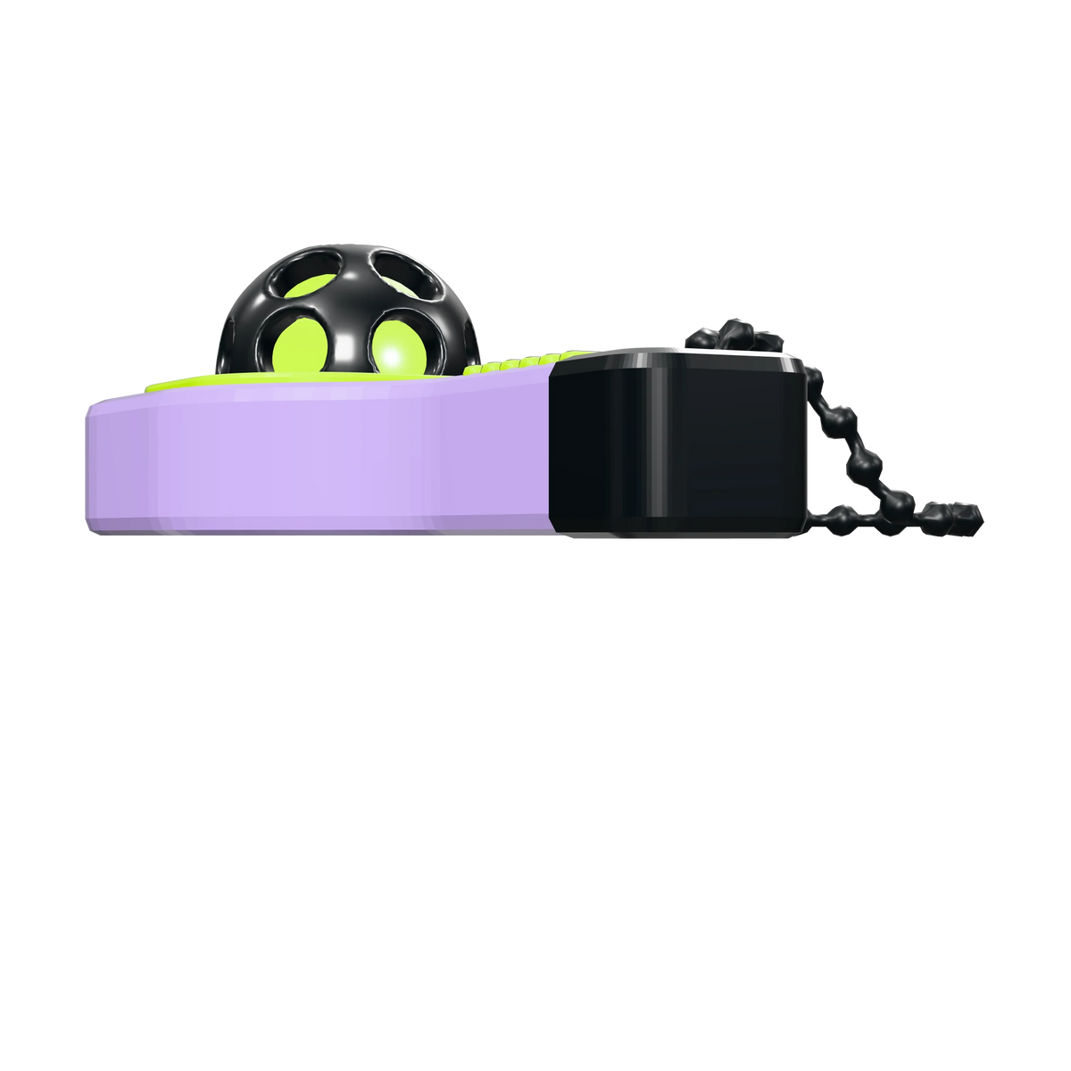 Padel clicker in lilac, front three-quarter view