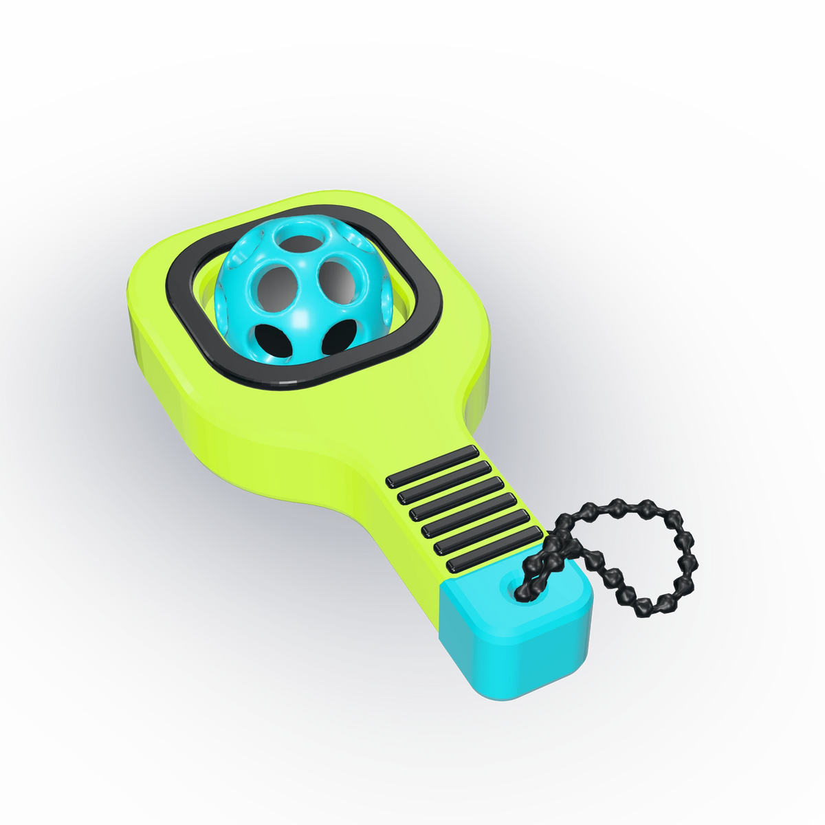 Padel clicker in lime, pressed