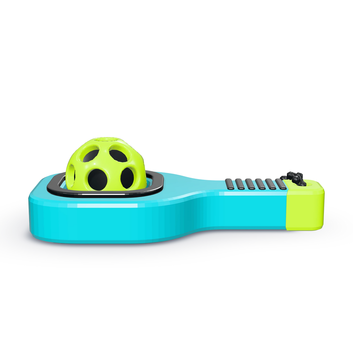 Padel clicker in teal, side view